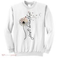 Just Breathe Dandelion And Buterflies Summer Top Sweatshirt thumb 0