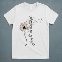 Just Breathe Dandelion And Buterflies Summer Top T-Shirt thumb 5