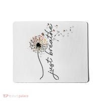 Just Breathe Dandelion And Buterflies Summer Top Mousepad thumb 0