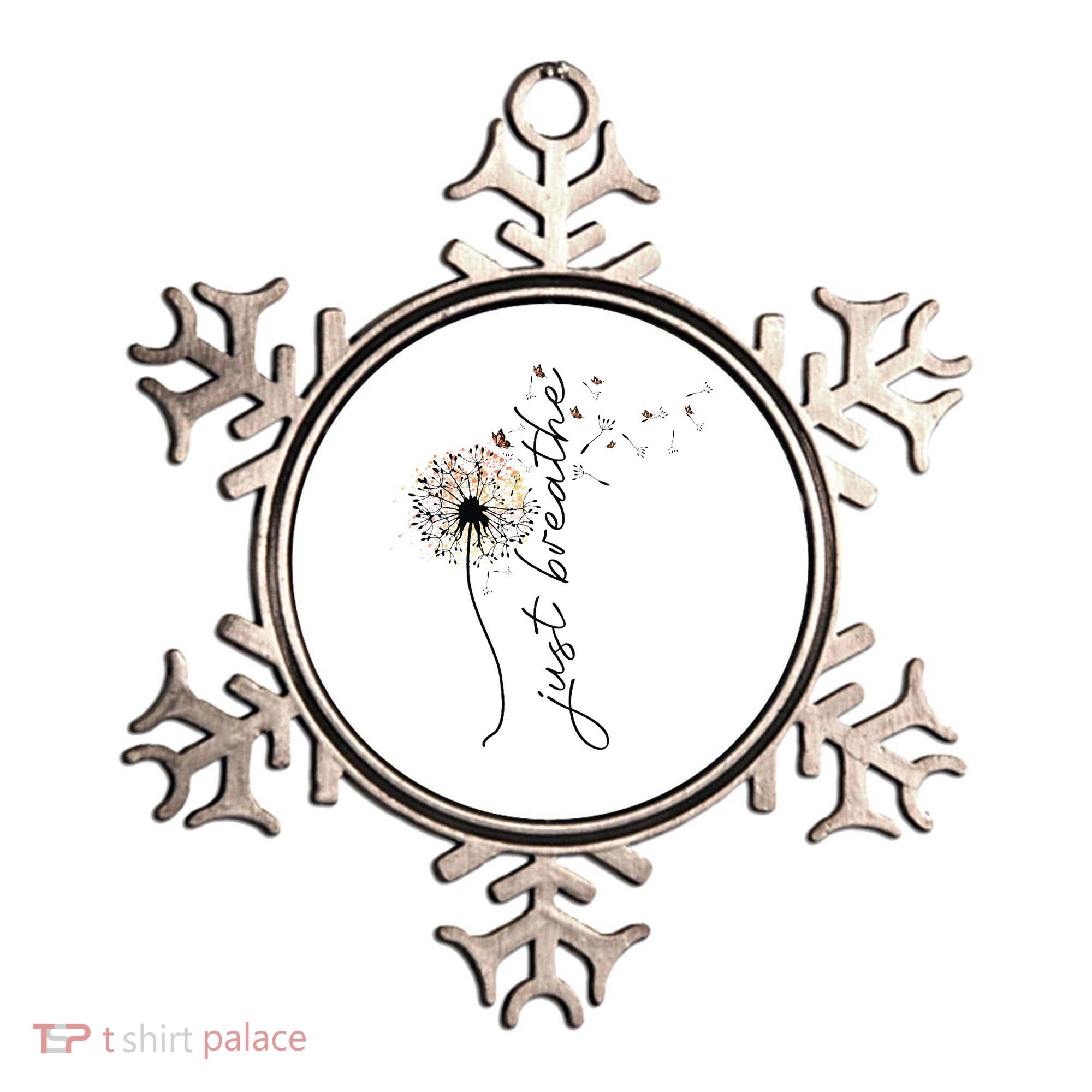Just Breathe Dandelion And Buterflies Summer Top Ornament