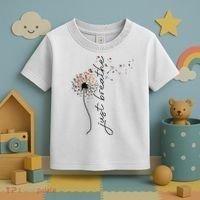 Just Breathe Dandelion And Buterflies Summer Top Toddler T-Shirt thumb 3