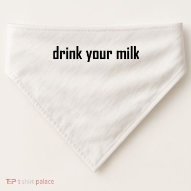 Drink Your Milk USA-Made Doggie Bandana