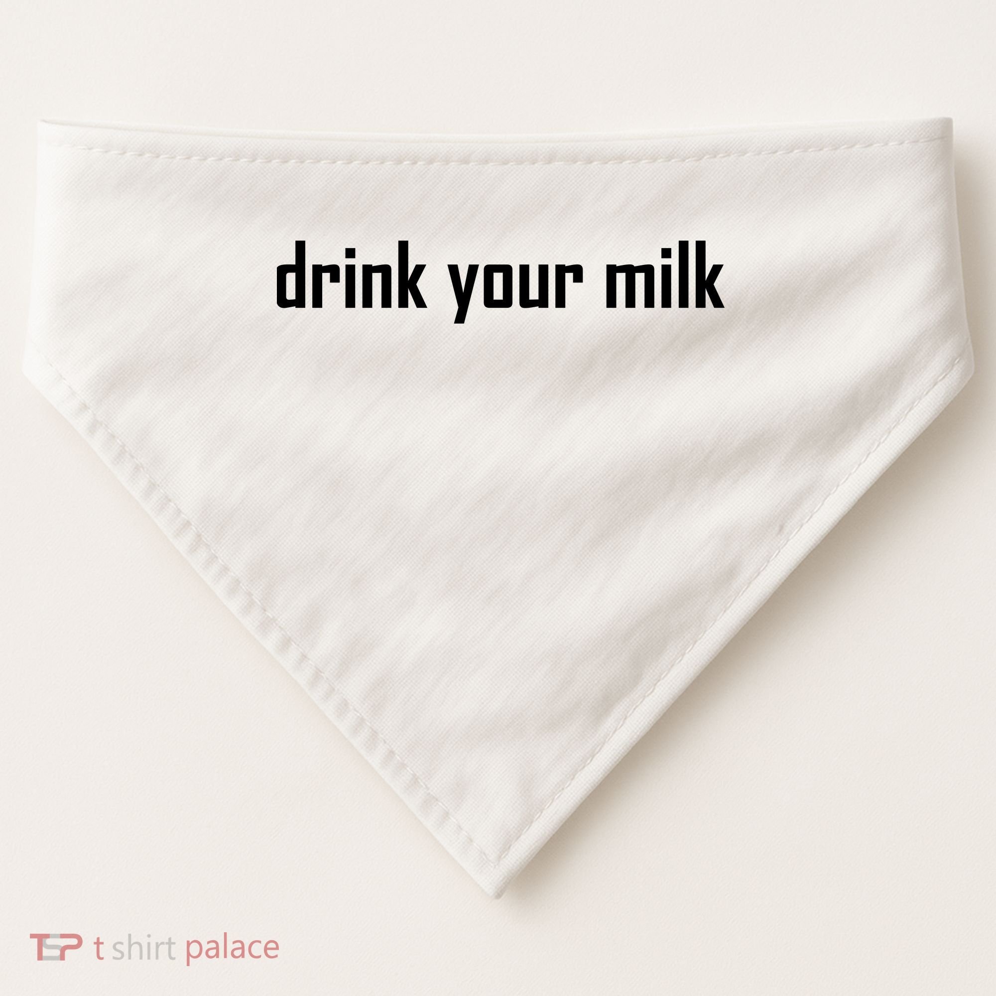 Drink Your Milk USA-Made Doggie Bandana
