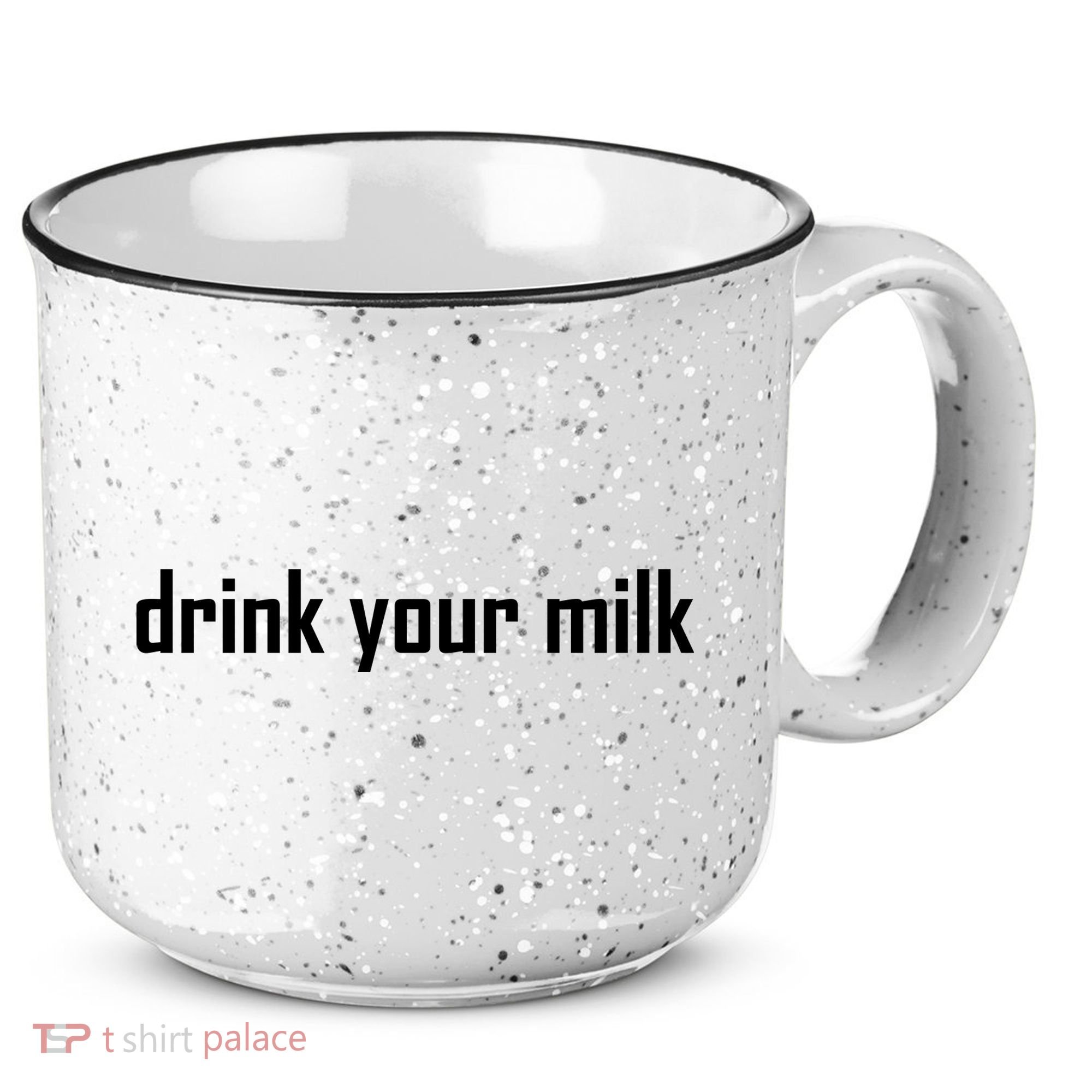 Drink Your Milk 15oz Campfire Ceramic Mug