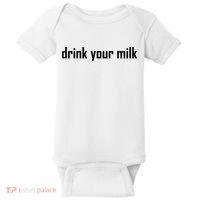 Drink Your Milk Baby Bodysuit thumb 0