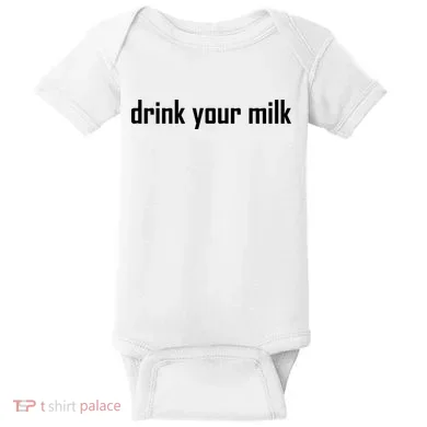 Drink Your Milk Baby Bodysuit