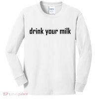 Drink Your Milk Kids Long Sleeve Shirt thumb 0