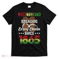 Juneteenth Breaking Every Chain Since 1865 African T-Shirt thumb 0
