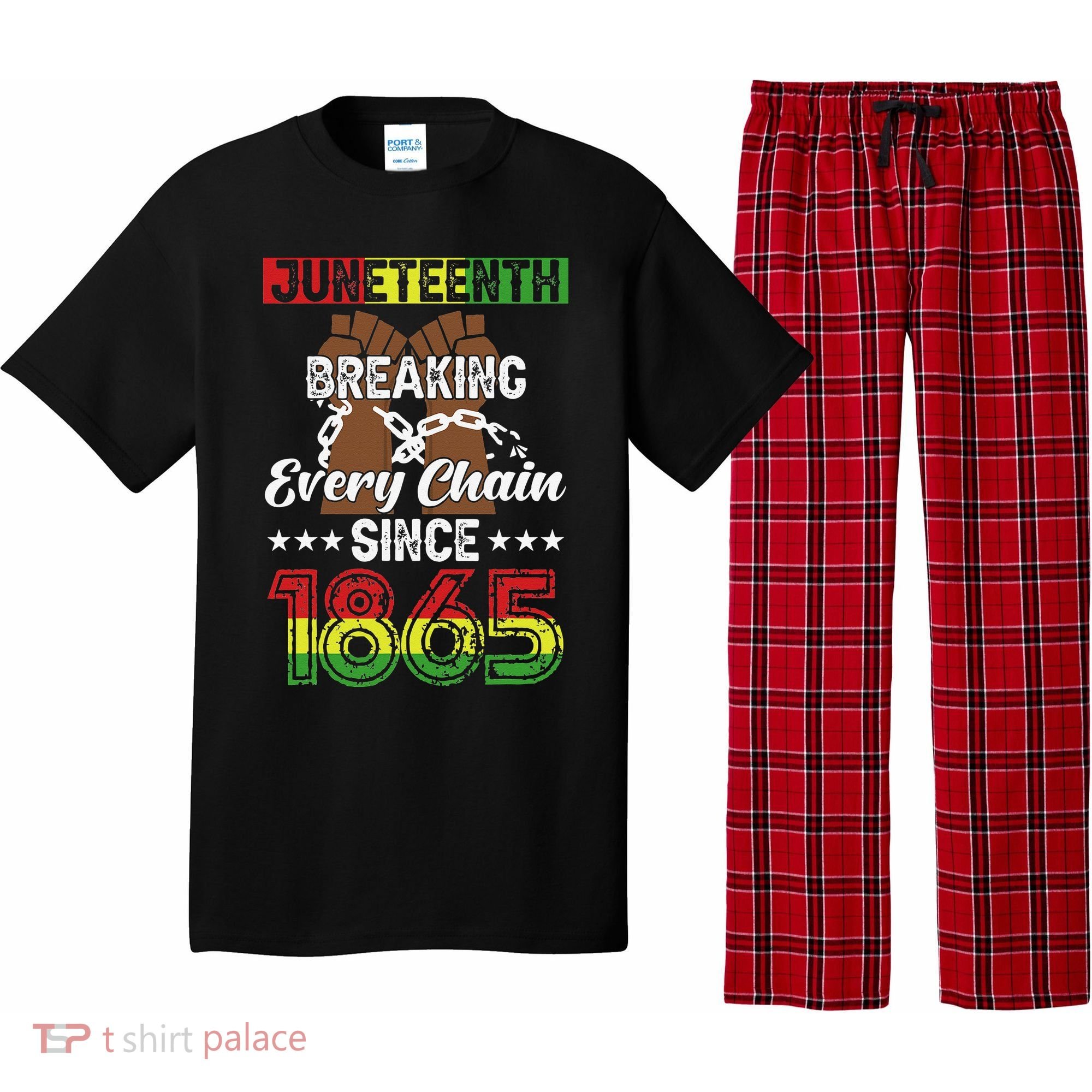 Juneteenth Breaking Every Chain Since 1865 African Pajama Set
