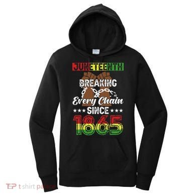 Juneteenth Breaking Every Chain Since 1865 African Women's Hoodie
