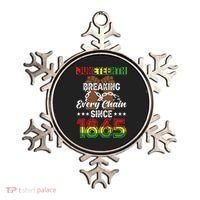 Juneteenth Breaking Every Chain Since 1865 African Ornament thumb 0