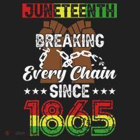 Juneteenth Breaking Every Chain Since 1865 African Hat thumb 2