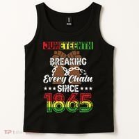 Juneteenth Breaking Every Chain Since 1865 African Tank Top thumb 2