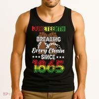 Juneteenth Breaking Every Chain Since 1865 African Tank Top thumb 3