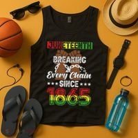 Juneteenth Breaking Every Chain Since 1865 African Tank Top thumb 4