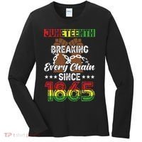 Juneteenth Breaking Every Chain Since 1865 African Women's Long Sleeve Shirt thumb 0