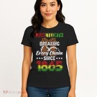 Juneteenth Breaking Every Chain Since 1865 African Women's T-Shirt thumb 4
