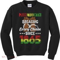 Juneteenth Breaking Every Chain Since 1865 African Kids Sweatshirt thumb 0