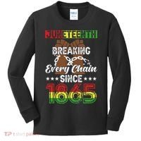 Juneteenth Breaking Every Chain Since 1865 African Kids Long Sleeve Shirt thumb 0