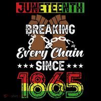 Juneteenth Breaking Every Chain Since 1865 African Kids T-Shirt thumb 4