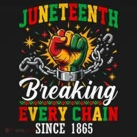 Juneteenth Breaking Every Chain Black History Doggie Tank thumb 4