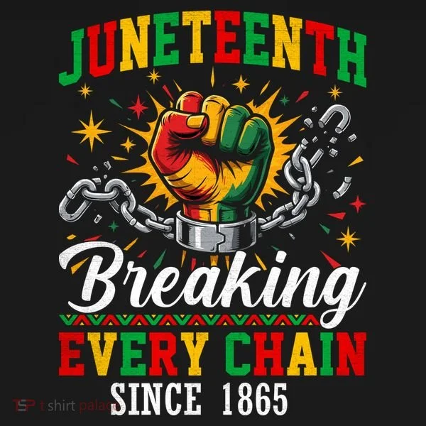 Juneteenth Breaking Every Chain Black History Doggie Tank