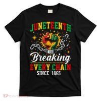 Juneteenth Breaking Every Chain Black History T-Shirt thumb 0