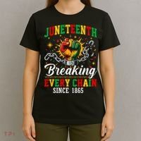 Juneteenth Breaking Every Chain Black History T-Shirt thumb 4