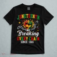 Juneteenth Breaking Every Chain Black History T-Shirt thumb 5