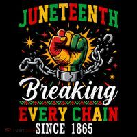 Juneteenth Breaking Every Chain Black History Toddler Hoodie thumb 2