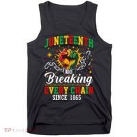 Juneteenth Breaking Every Chain Black History Tank Top thumb 0