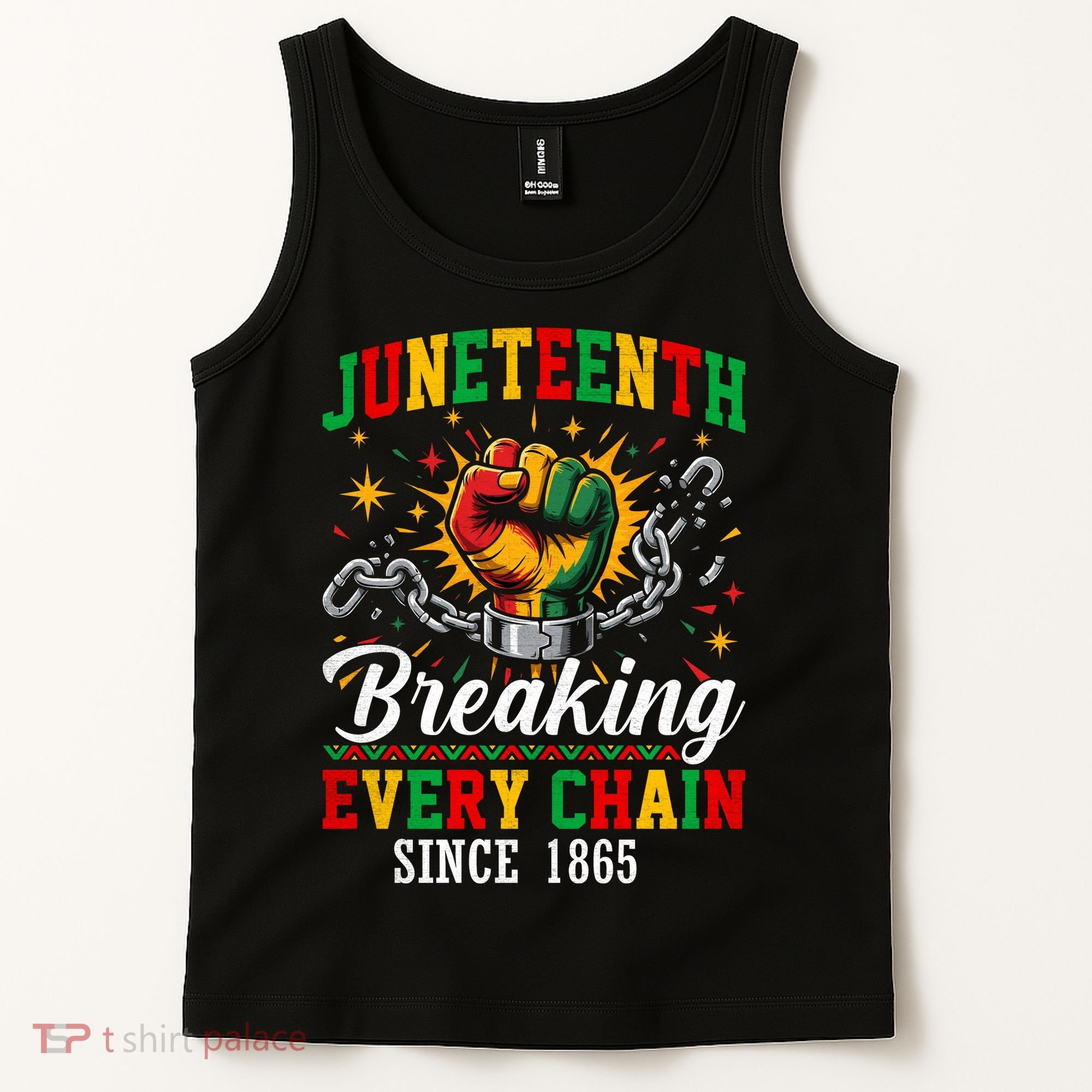 Juneteenth Breaking Every Chain Black History Tank Top