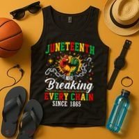 Juneteenth Breaking Every Chain Black History Tank Top thumb 4