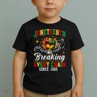 Juneteenth Breaking Every Chain Black History Toddler T-Shirt thumb 2