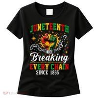 Juneteenth Breaking Every Chain Black History Women's T-Shirt thumb 0