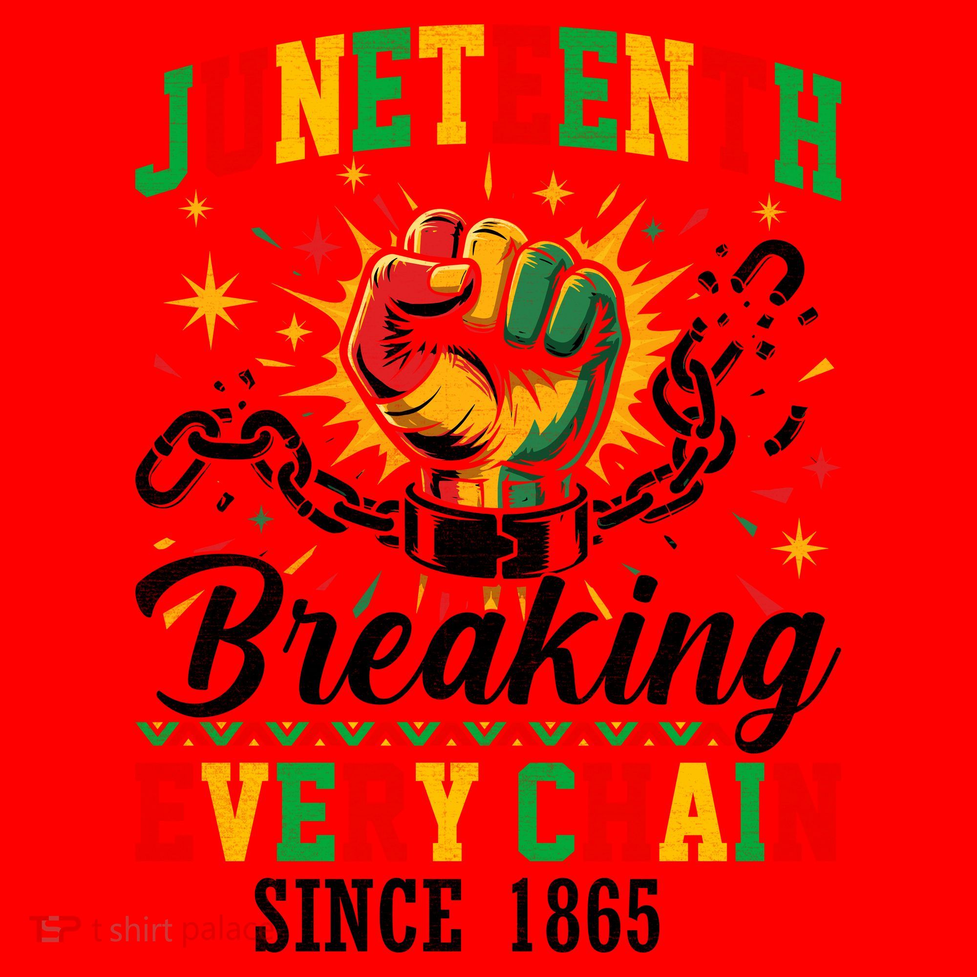 Juneteenth Breaking Every Chain Black History Santa Hat