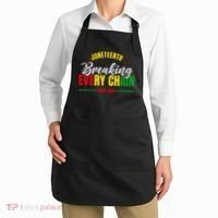 Juneteenth Breaking Every Chain Since 1865 Apron thumb 2