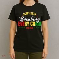 Juneteenth Breaking Every Chain Since 1865 T-Shirt thumb 4