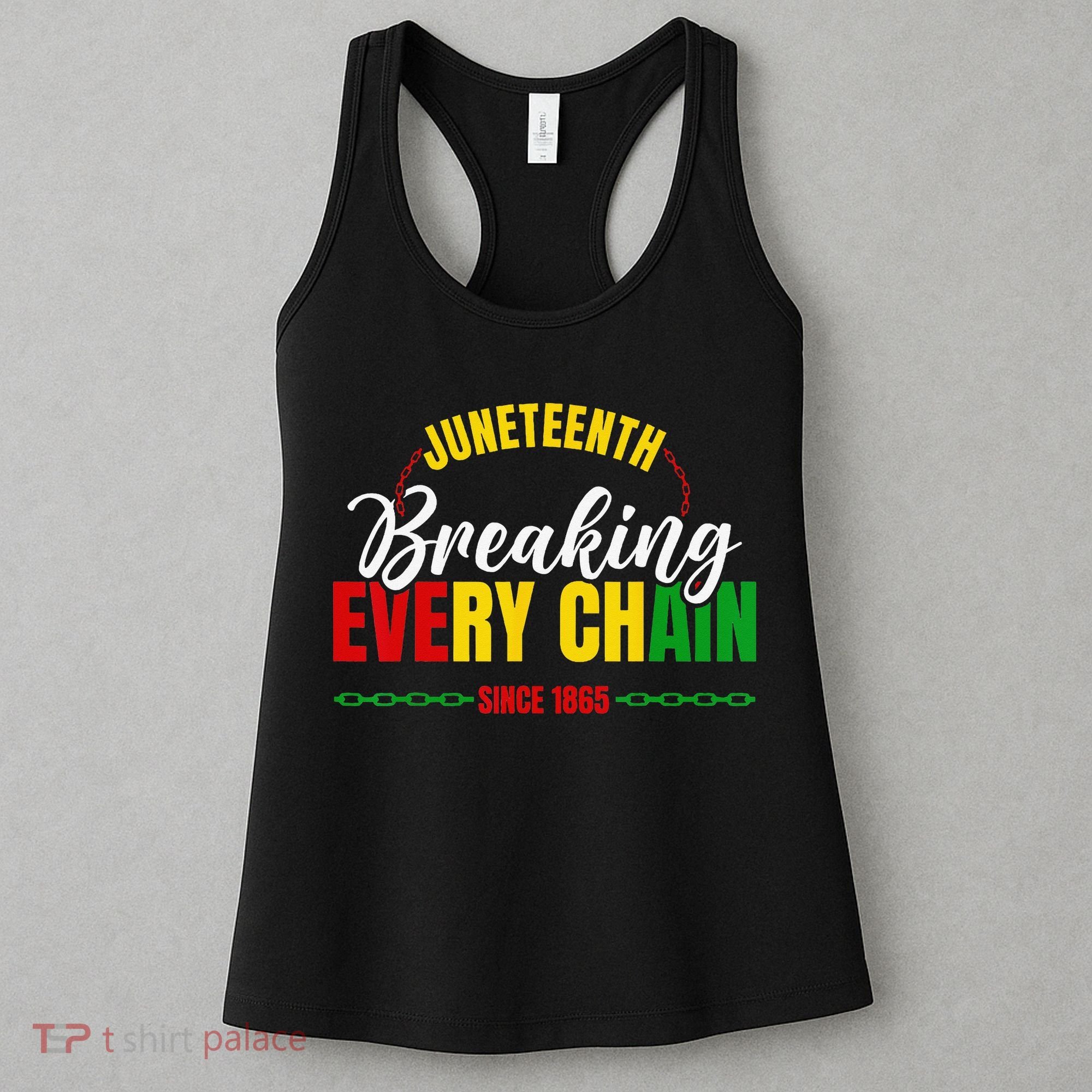 Juneteenth Breaking Every Chain Since 1865 Women's Tank Top