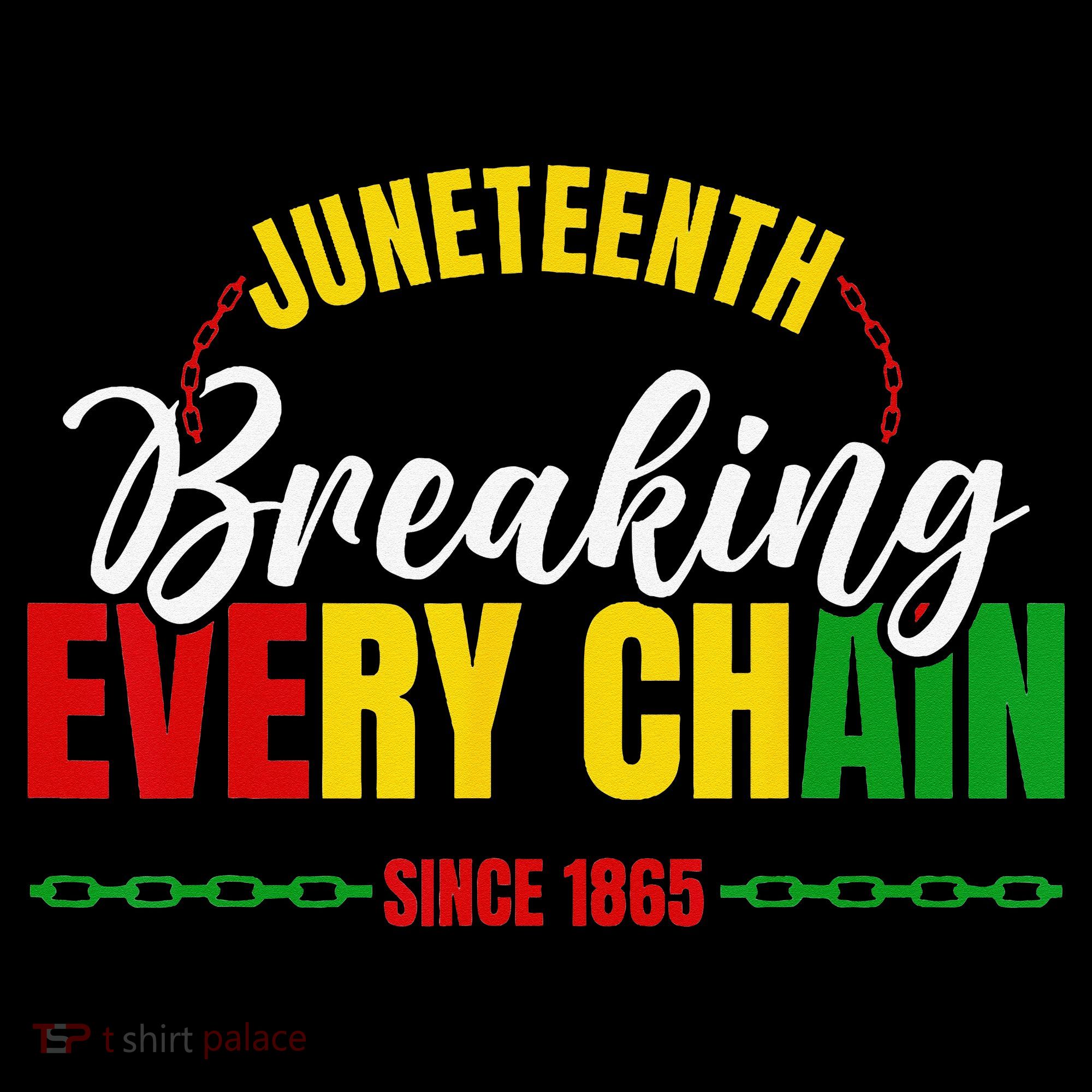 Juneteenth Breaking Every Chain Since 1865 Women's Tank Top