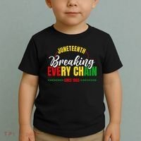Juneteenth Breaking Every Chain Since 1865 Toddler T-Shirt thumb 2