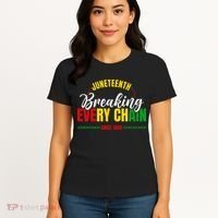 Juneteenth Breaking Every Chain Since 1865 Women's T-Shirt thumb 4