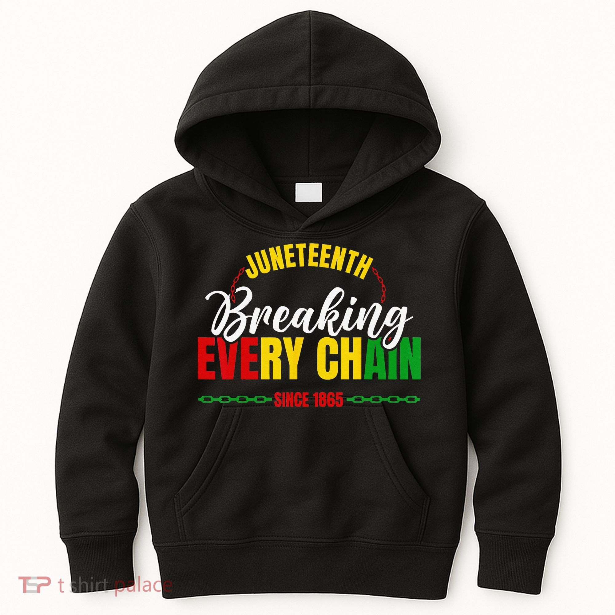 Juneteenth Breaking Every Chain Since 1865 Kids Hoodie