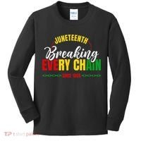 Juneteenth Breaking Every Chain Since 1865 Kids Long Sleeve Shirt thumb 0
