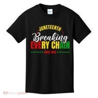 Juneteenth Breaking Every Chain Since 1865 Kids T-Shirt thumb 0