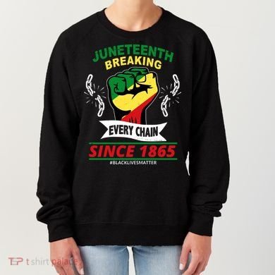 Juneteenth Breaking Every Chain Since 1865 Women's Sweatshirt