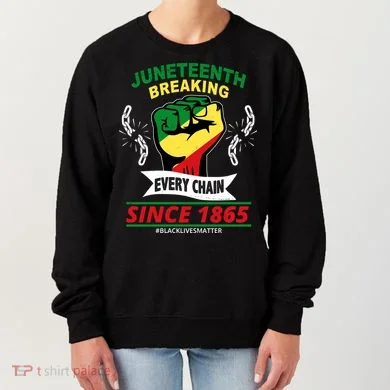 Juneteenth Breaking Every Chain Since 1865 Women's Sweatshirt