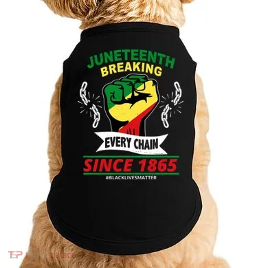 Juneteenth Breaking Every Chain Since 1865 Doggie Tank