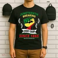 Juneteenth Breaking Every Chain Since 1865 T-Shirt thumb 6