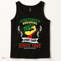 Juneteenth Breaking Every Chain Since 1865 Tank Top thumb 2